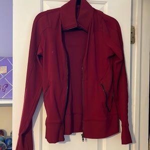 Lulu lemon red zip up